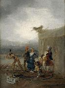 Francisco de Goya Comicos ambulantes France oil painting artist